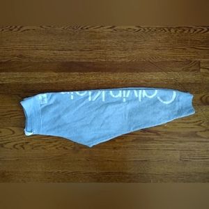 Calvin Klein performance gray drawstring waist sweatpants joggers